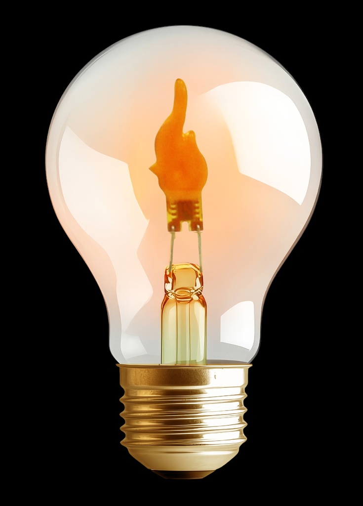 [237381] [237381] Synergy 21 LED Deko Bulb A68 Flame, aufladbar