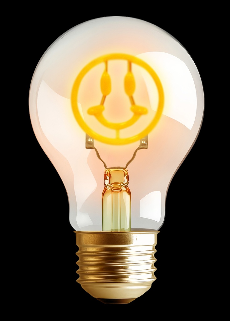 [237373] [237373] Synergy 21 LED E27 Motivlampe A60 Smile, 230 V